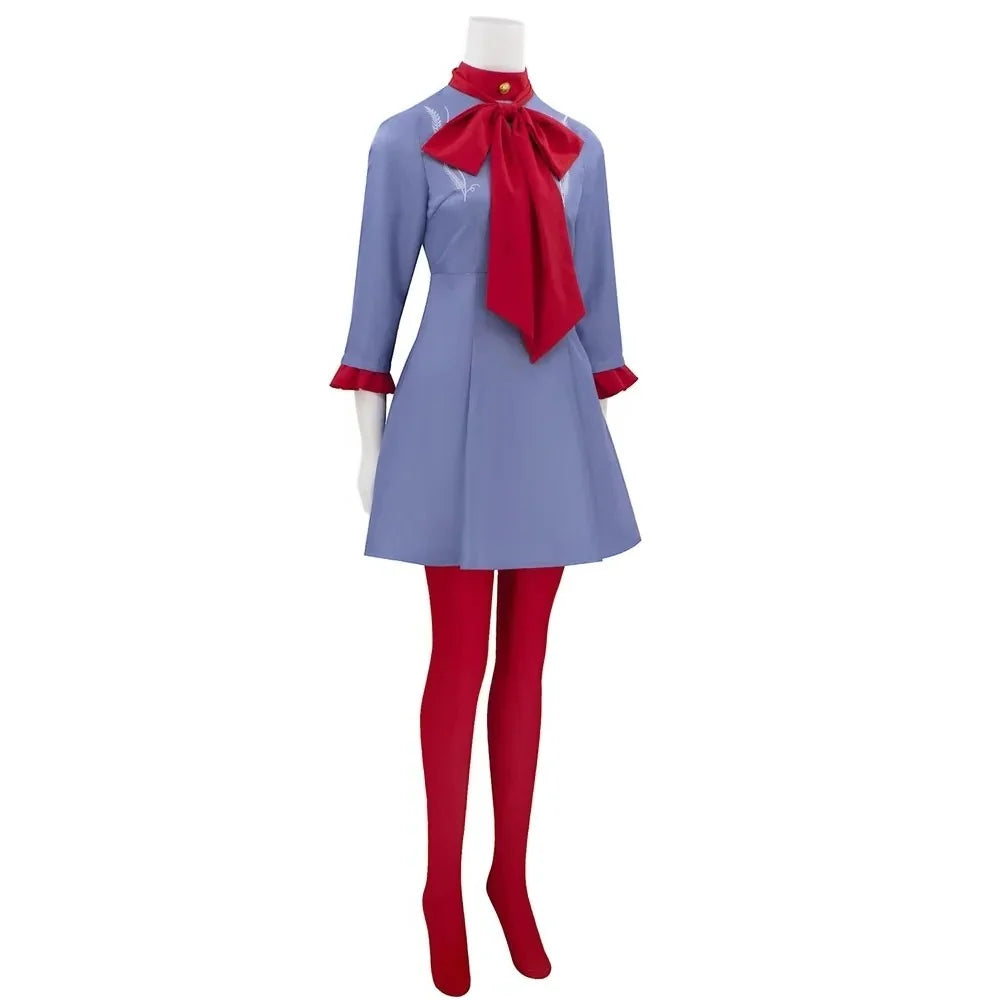 Costume Dress Scarf-Style Coat Unisex Blue & Red