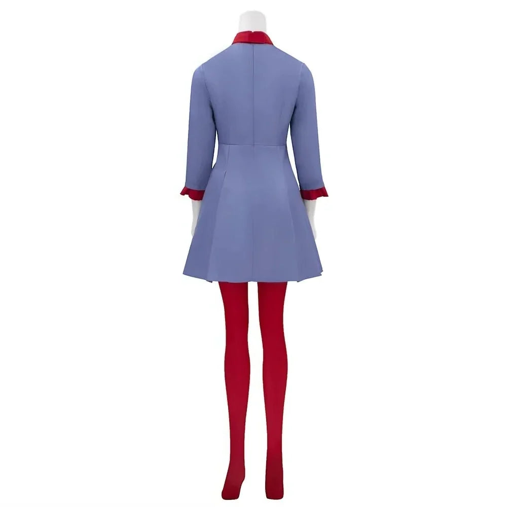 Costume Dress Scarf-Style Coat Unisex Blue & Red