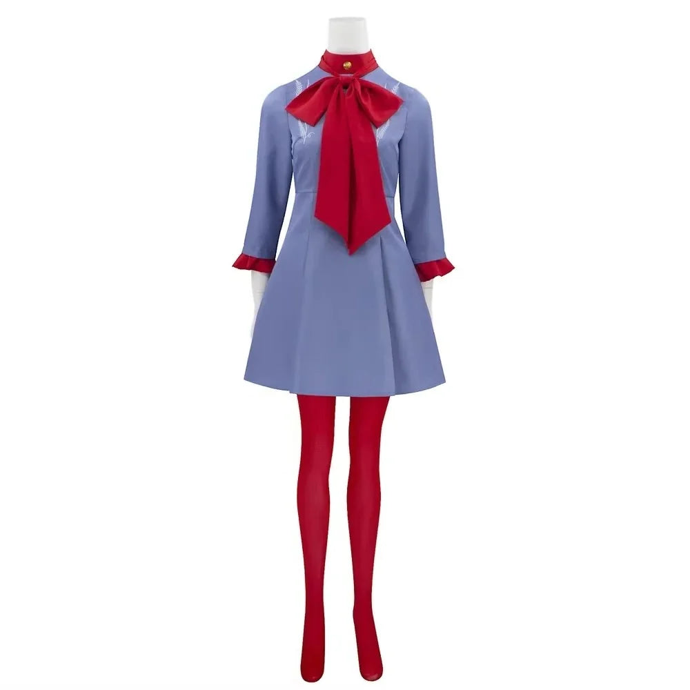 Costume Dress Scarf-Style Coat Unisex Blue & Red