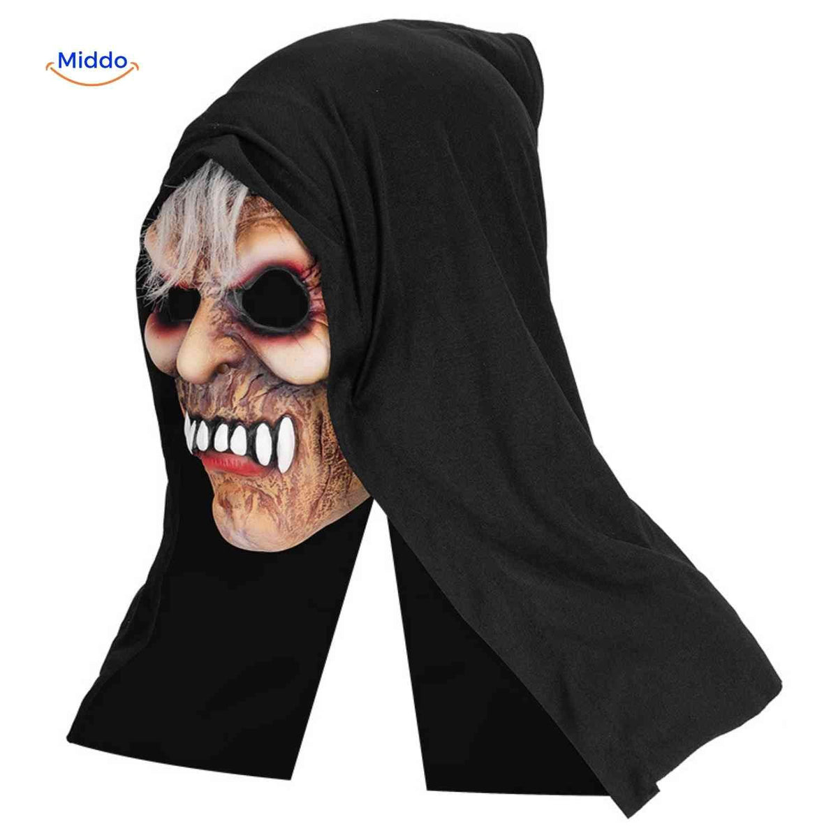 Costume Mask Full-Face Integrated Hood Breathable Mesh