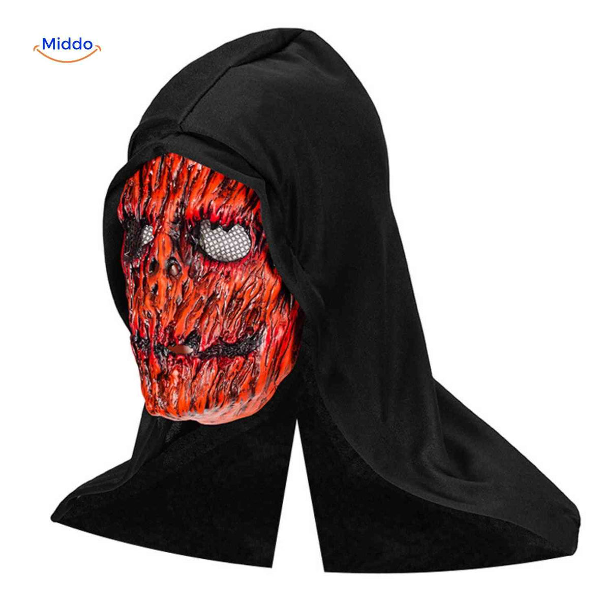 Costume Mask Full-Face Integrated Hood Breathable Mesh