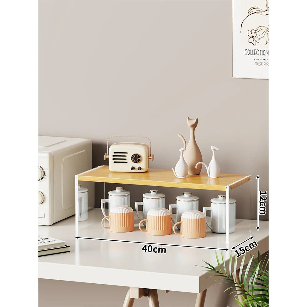 Countertop Organizer Rack Multi-Tier Open Shelves