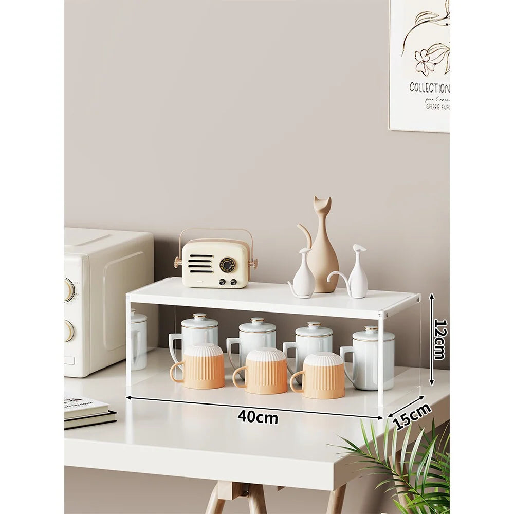 Countertop Organizer Rack Multi-Tier Open Shelves