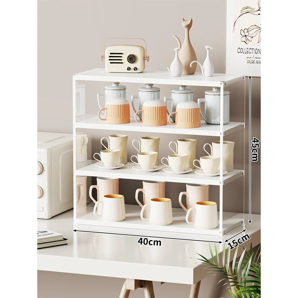 Countertop Organizer Rack Multi-Tier Open Shelves