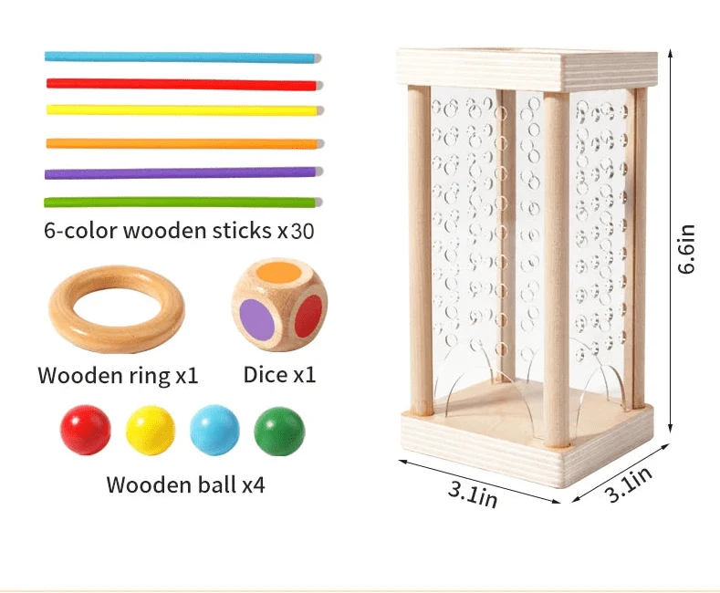 Counting Stick Set Wooden Number Learning & Fine Motor Skills
