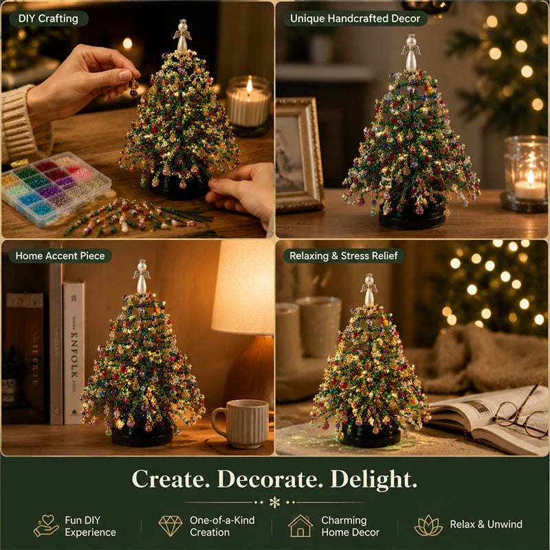 Craft Kit Beaded Tree DIY Tabletop Decoration