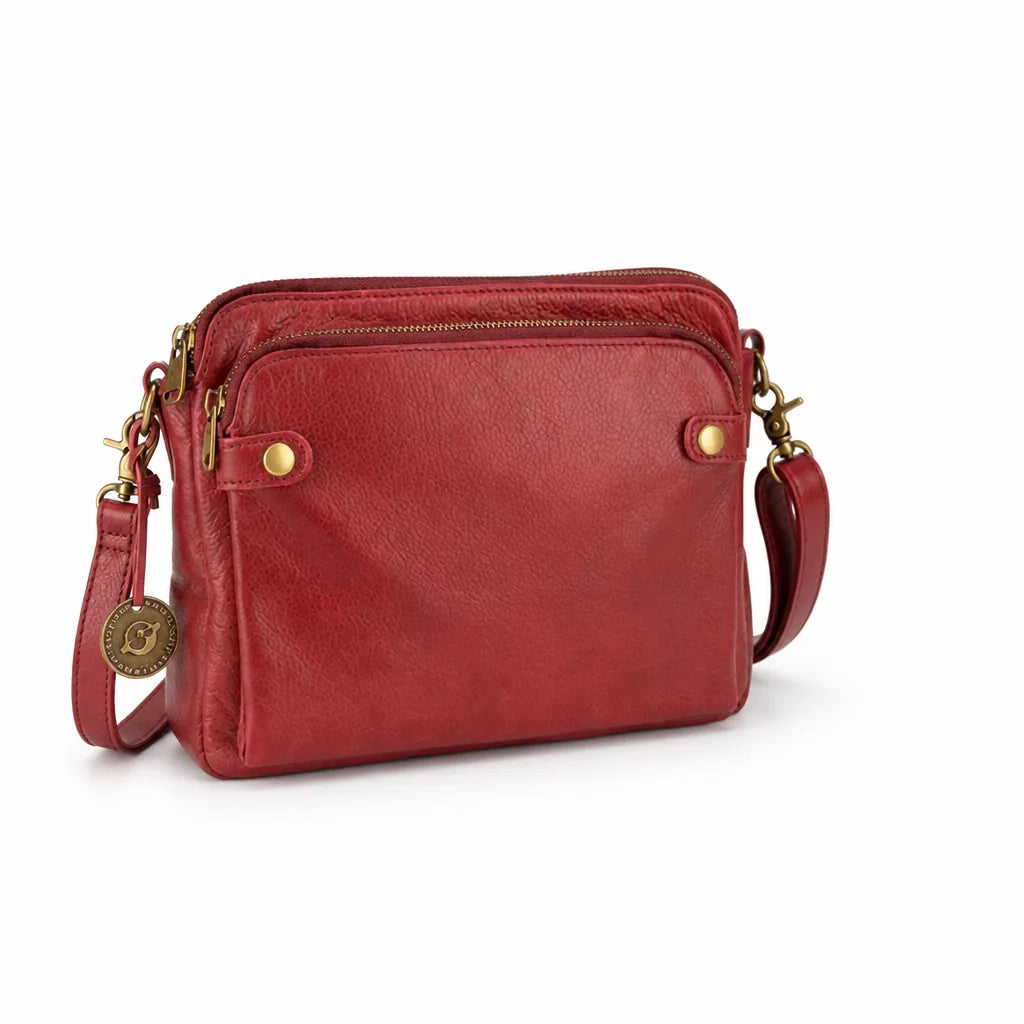 Crossbody Bag Convertible PU Leather Fits 9.7-Inch Tablet