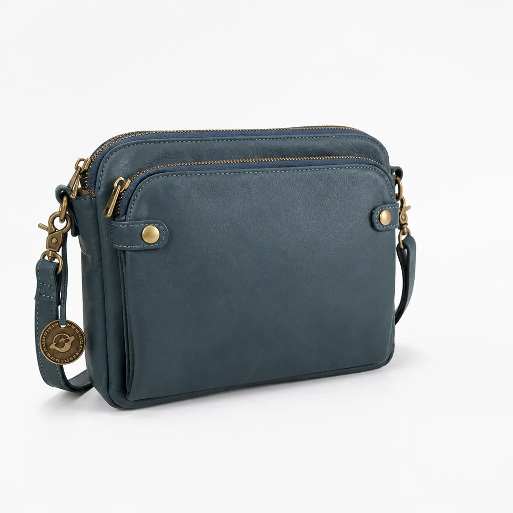 Crossbody Bag Convertible PU Leather Fits 9.7-Inch Tablet
