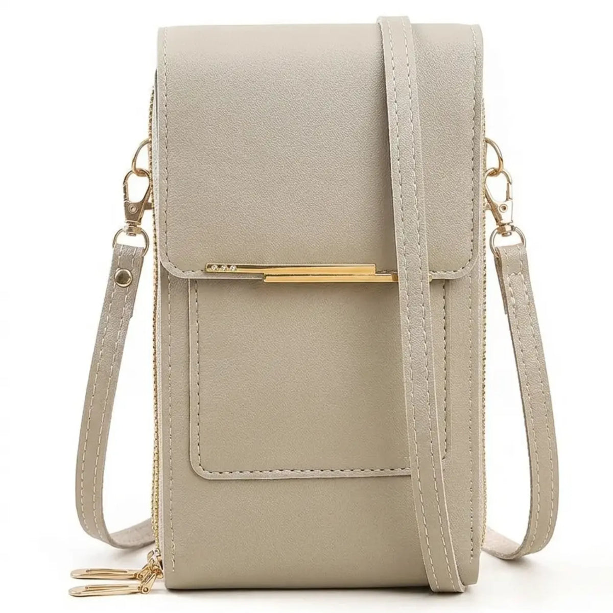 Crossbody Phone Bag RFID-Blocking Clear Touchscreen Window