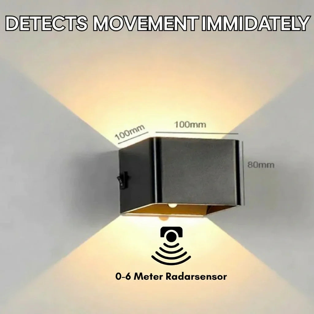 Cube Wall Light Motion Sensor & USB Rechargeable