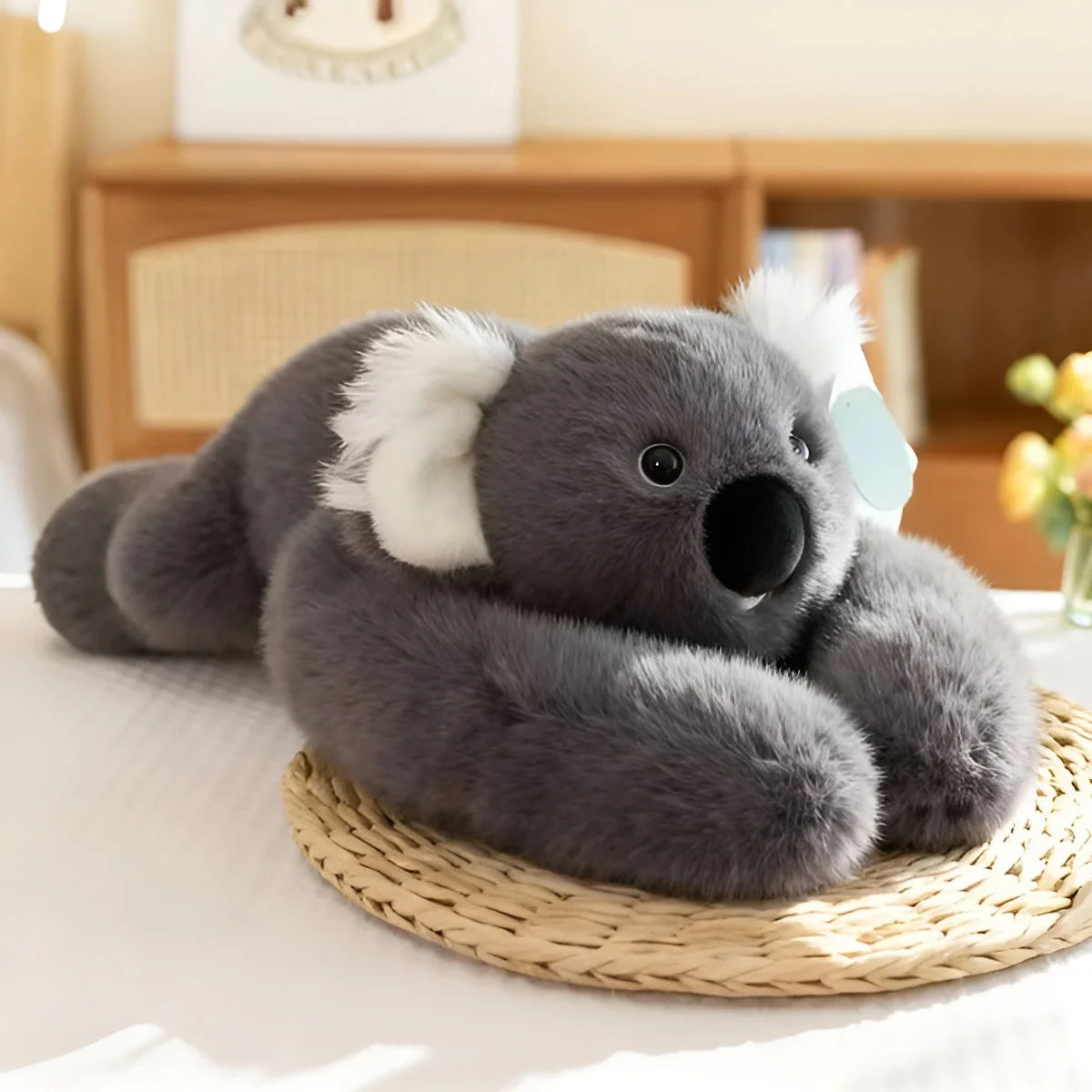 Cuddle Pillow Faux Fur Extra-Long Arms 17.7 Inch