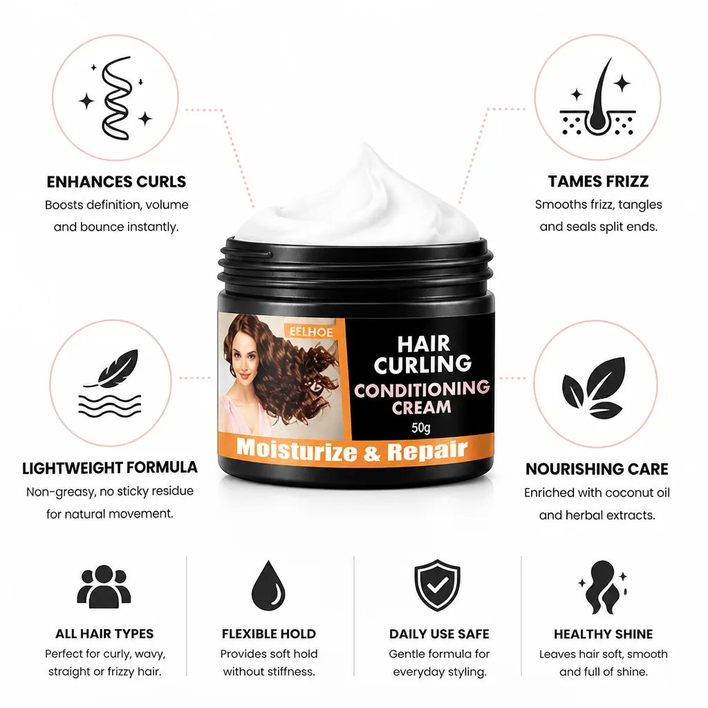 Curl Cream Light Hold & Frizz Control