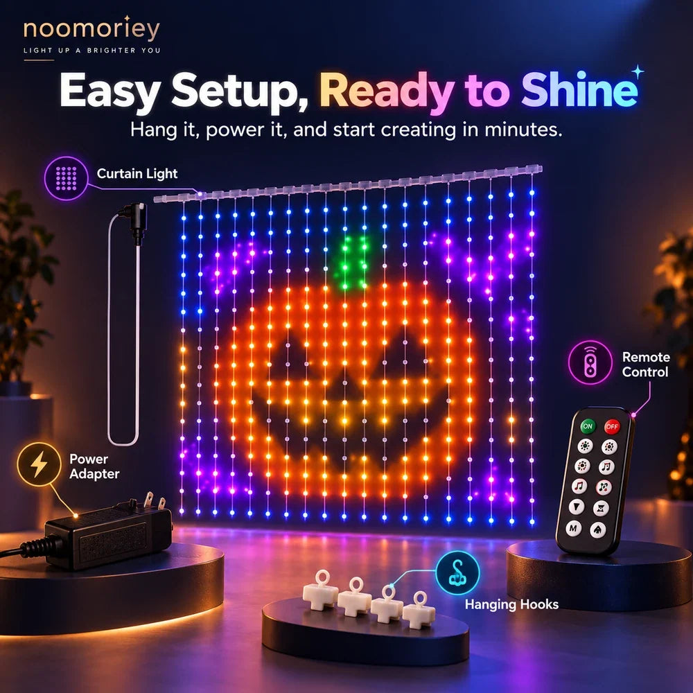 Curtain Lights RGB App-Controlled Music Sync
