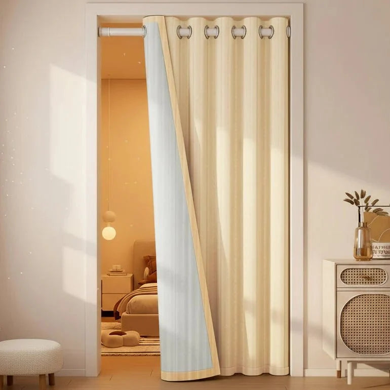 Curtain Set Thermal Insulating Light-Reducing With Rod & Tiebacks