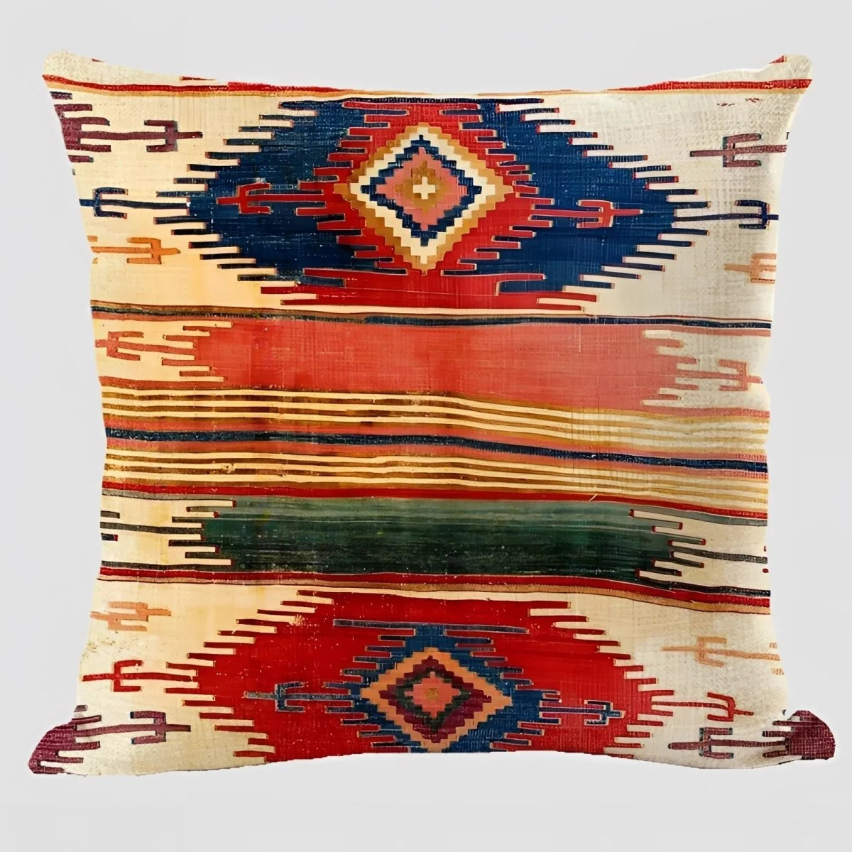 Cushion Cover Polyester Boho Design 17.7 Inch Square