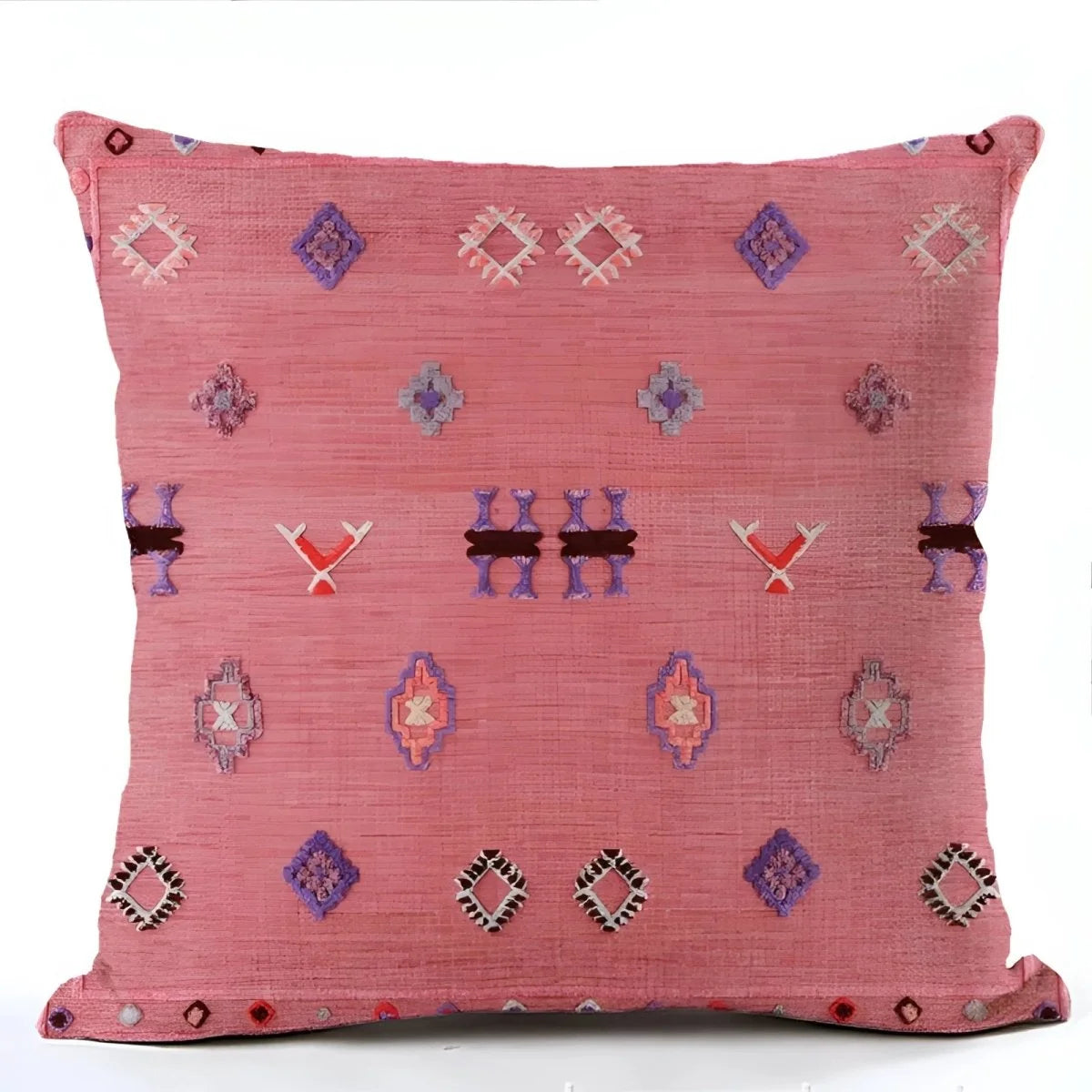Cushion Cover Polyester Boho Design 17.7 Inch Square