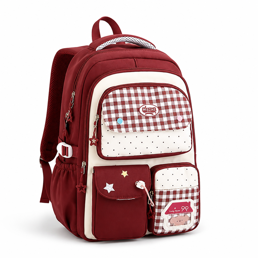 Cute Character Padded Straps School Backpack