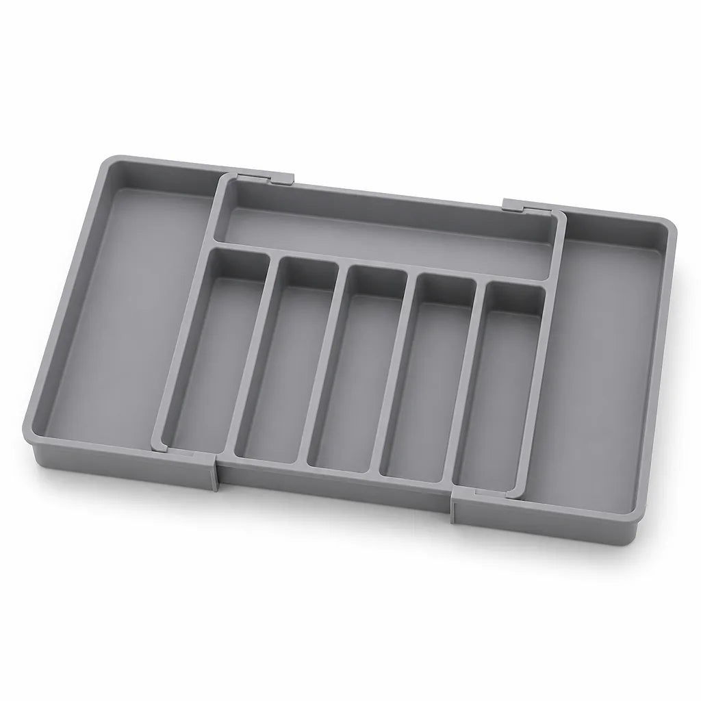 Cutlery Drawer Organizer Adjustable Width Non-Slip & Easy-Clean