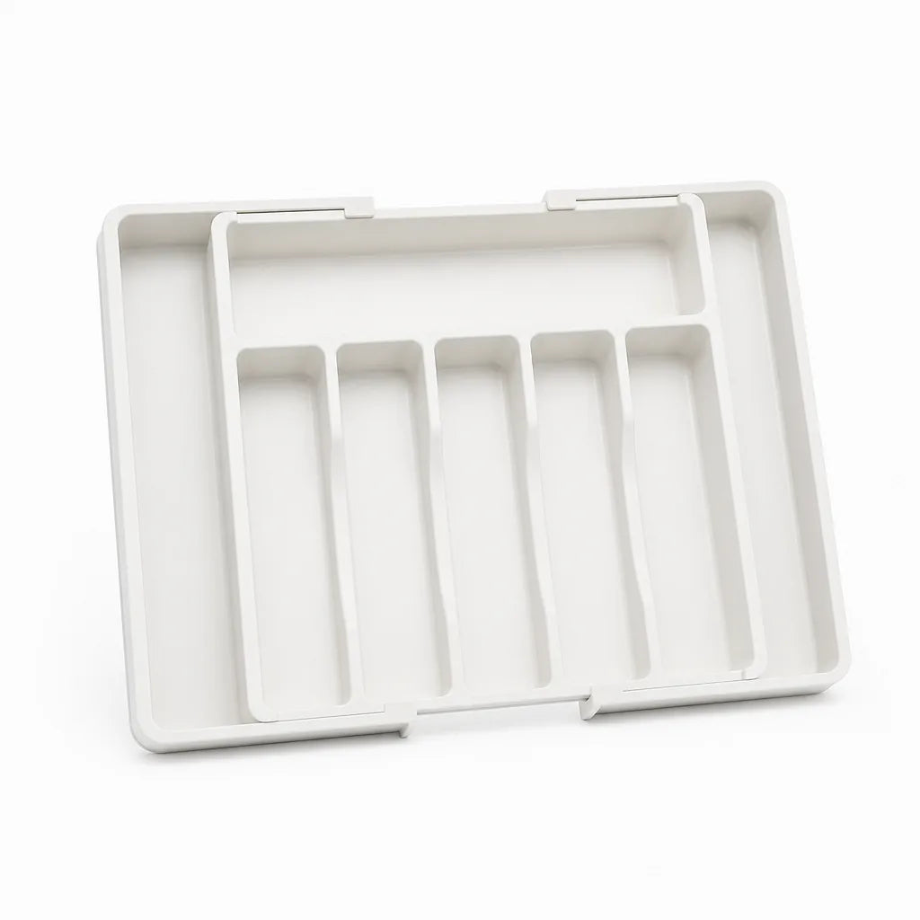 Cutlery Drawer Organizer Adjustable Width Non-Slip & Easy-Clean