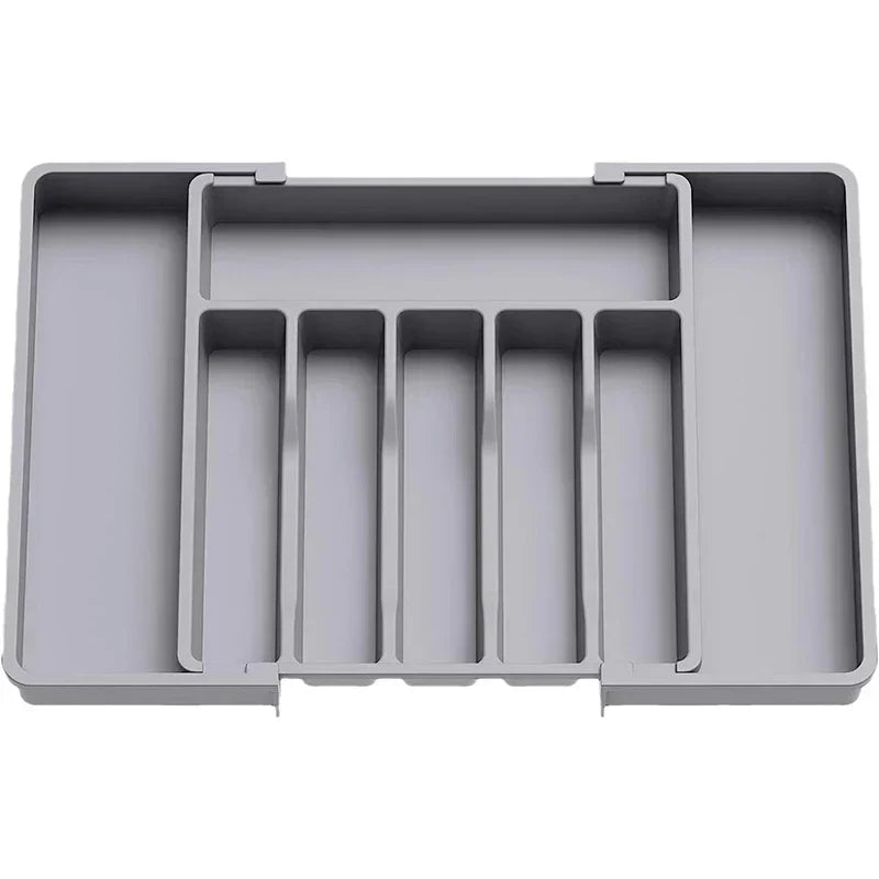 Cutlery Drawer Organizer Extendable Food-Safe Non-Slip