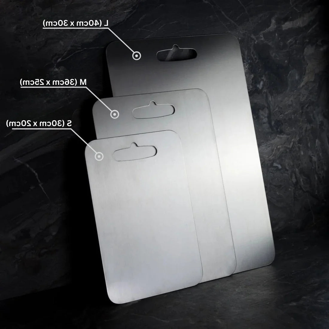 Cutting Board Medical-Grade Titanium Antibacterial & Knife-Friendly