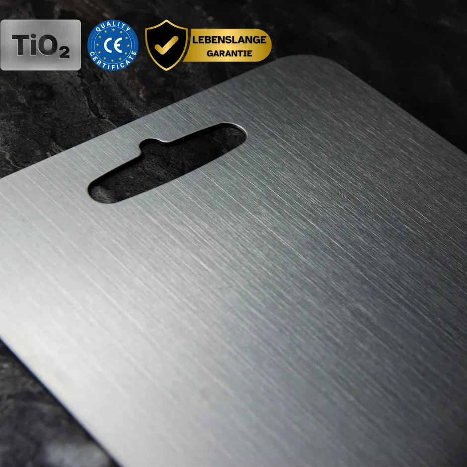 Cutting Board Medical-Grade Titanium Antibacterial & Knife-Friendly