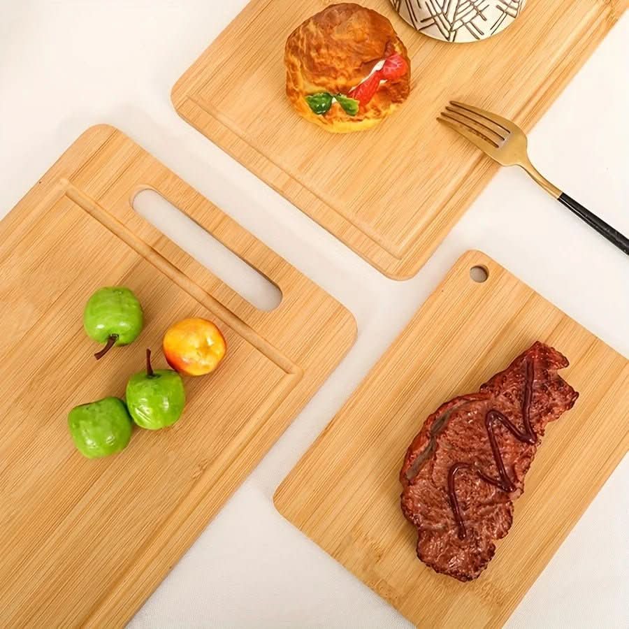 Cutting Board Natural Bamboo Knife-Friendly Surface