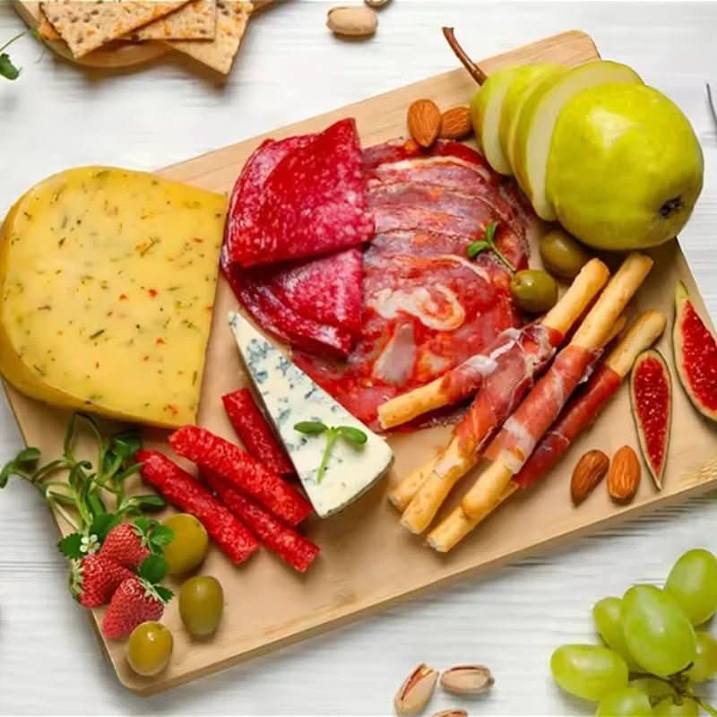 Cutting Board Natural Bamboo Knife-Friendly Surface