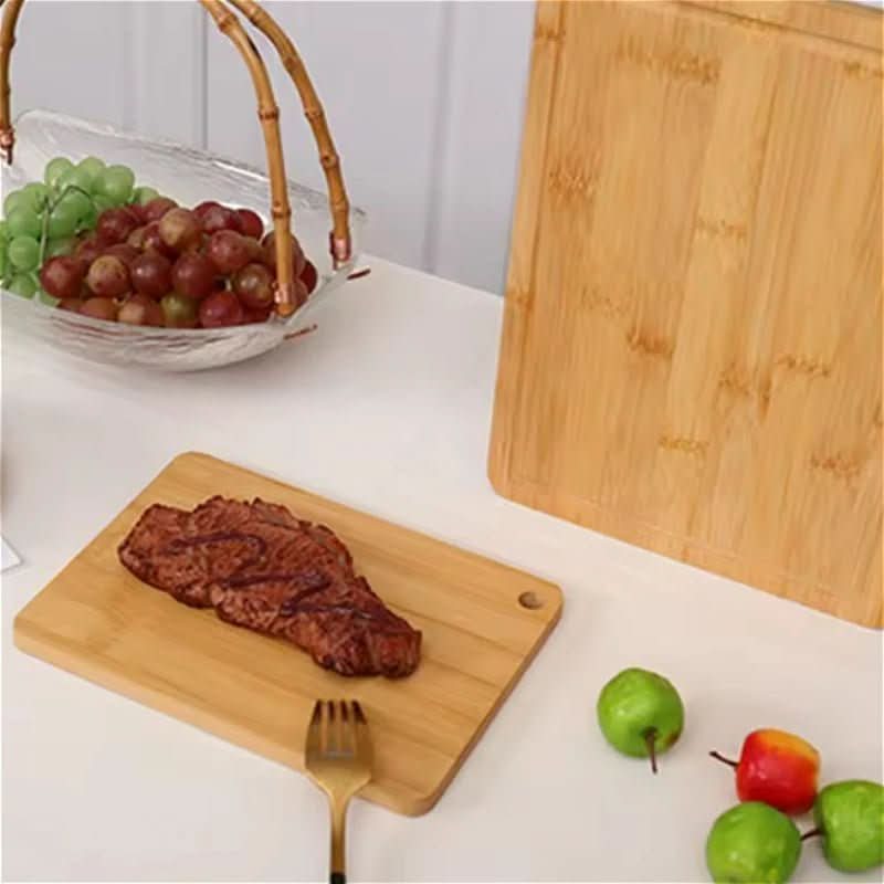 Cutting Board Natural Bamboo Knife-Friendly Surface