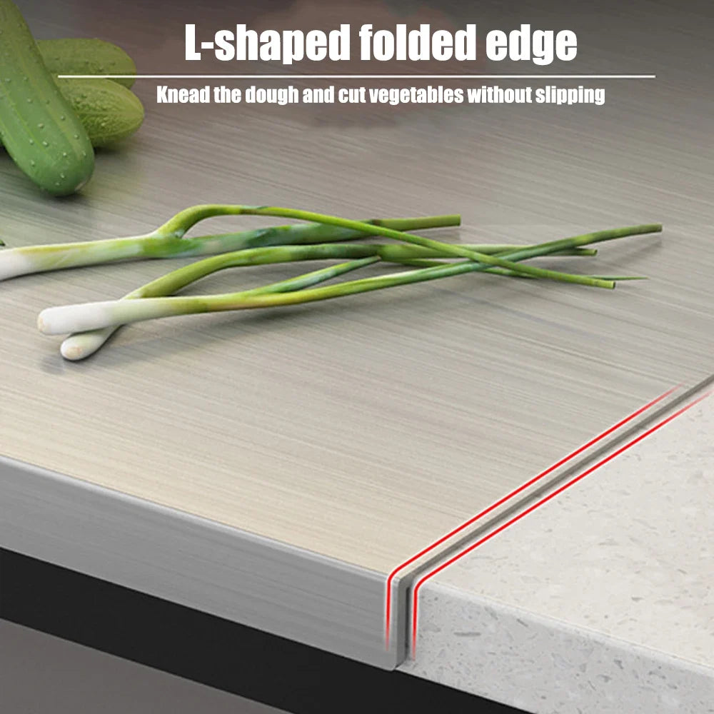 Cutting Board Stainless Steel Double-Sided Large 60 x 40 cm