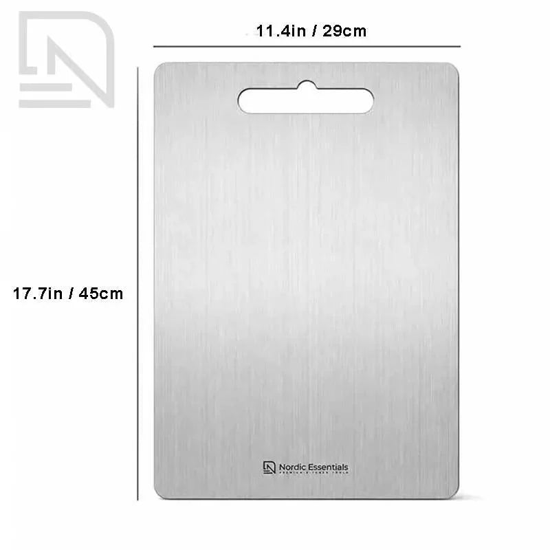 Cutting Board Stainless Steel Double-Sided Non-Porous Surface