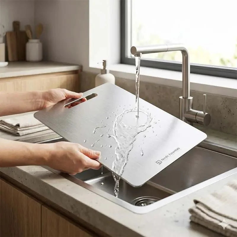 Cutting Board Stainless Steel Double-Sided Non-Porous Surface