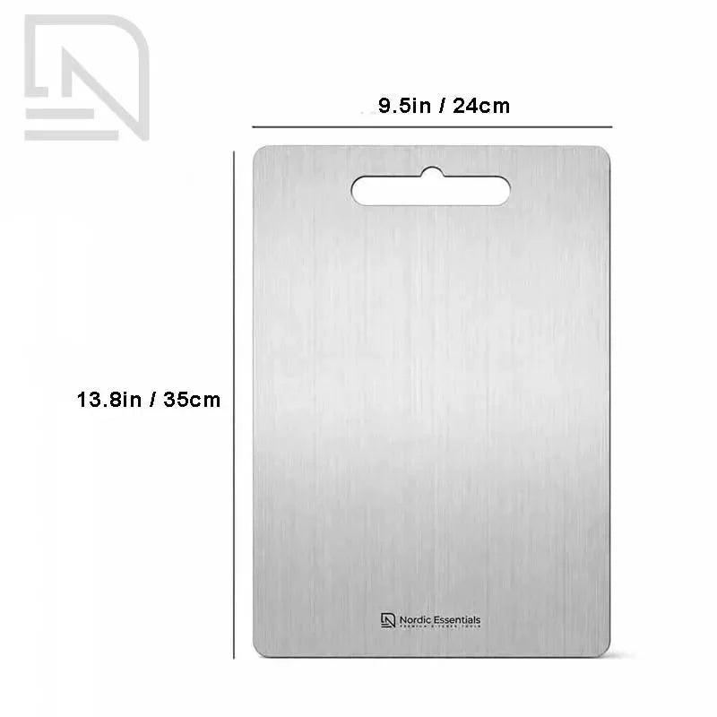 Cutting Board Stainless Steel Double-Sided Non-Porous Surface