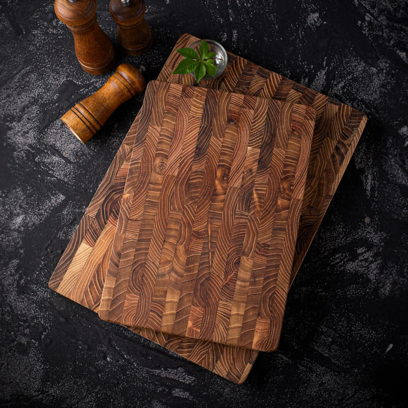 Cutting Board Teak Wood Water-Resistant 1-Inch Thick