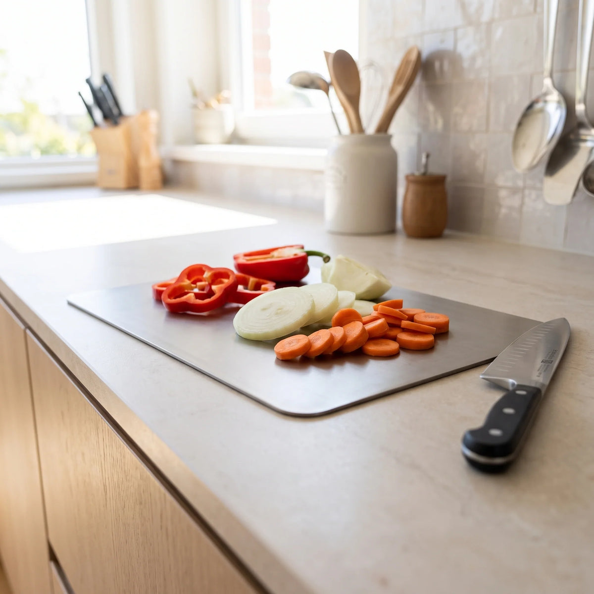 Cutting Board Titanium Non-Porous Dishwasher-Safe
