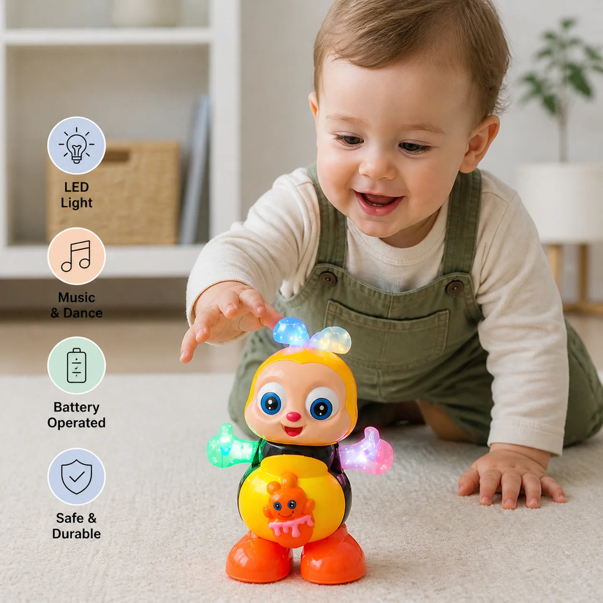 Dancing Bee Toy Musical & Colorful Lights