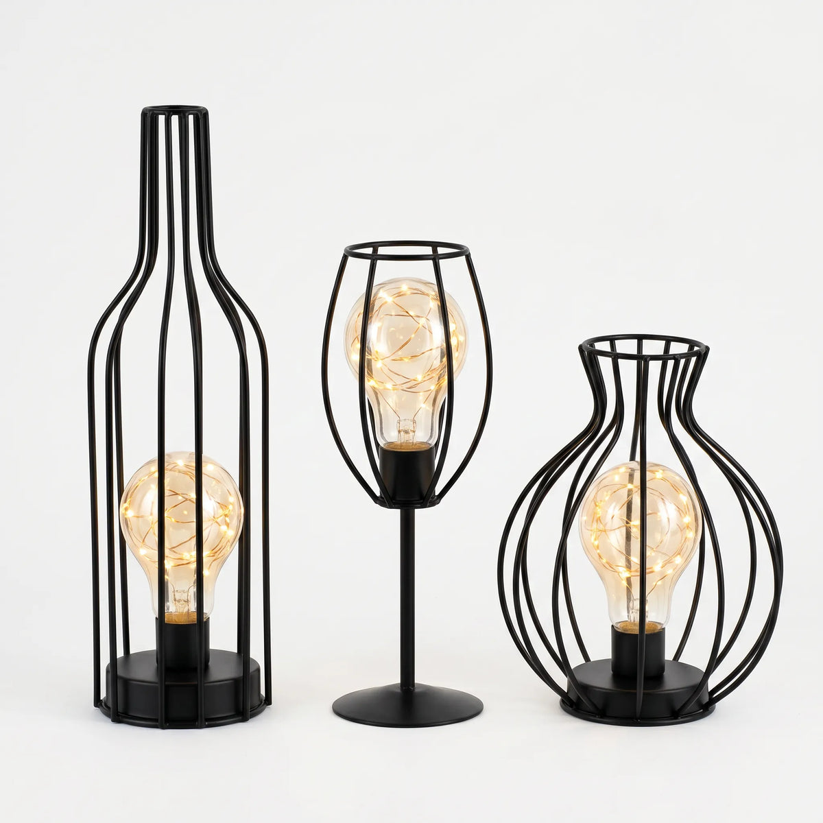 Decanter Lamp Battery-Powered Warm White LED Light