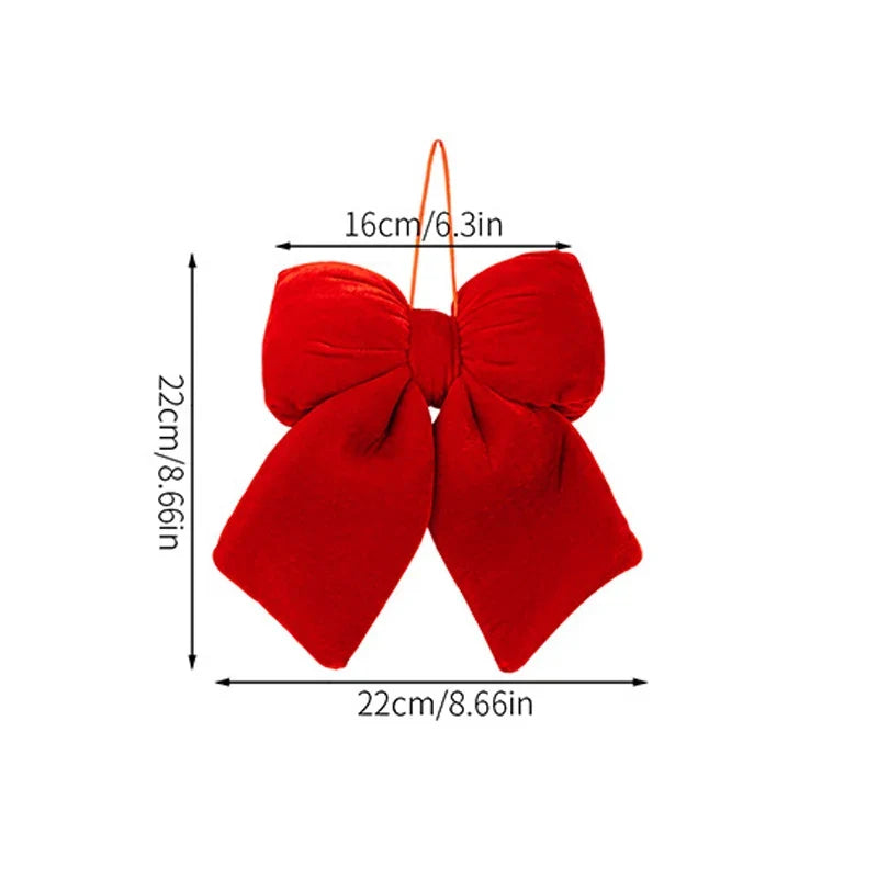 Decorative Bow High-Quality Fabric & Easy-Attach Hanger 14 cm
