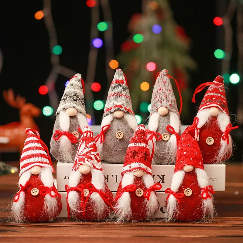 Decorative Christmas Figure Handcrafted Applique Tabletop