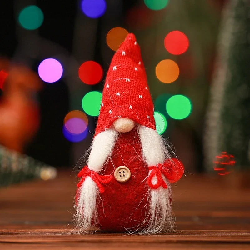 Decorative Christmas Figure Handcrafted Applique Tabletop