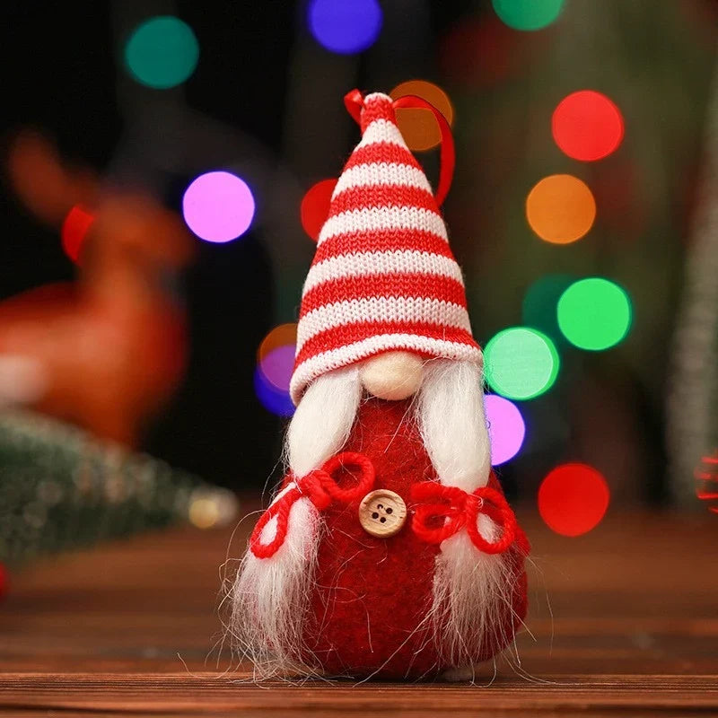 Decorative Christmas Figure Handcrafted Applique Tabletop