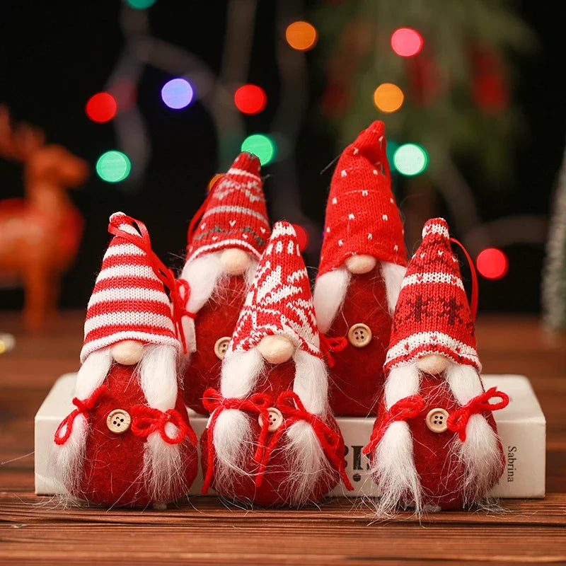 Decorative Christmas Figure Handcrafted Applique Tabletop
