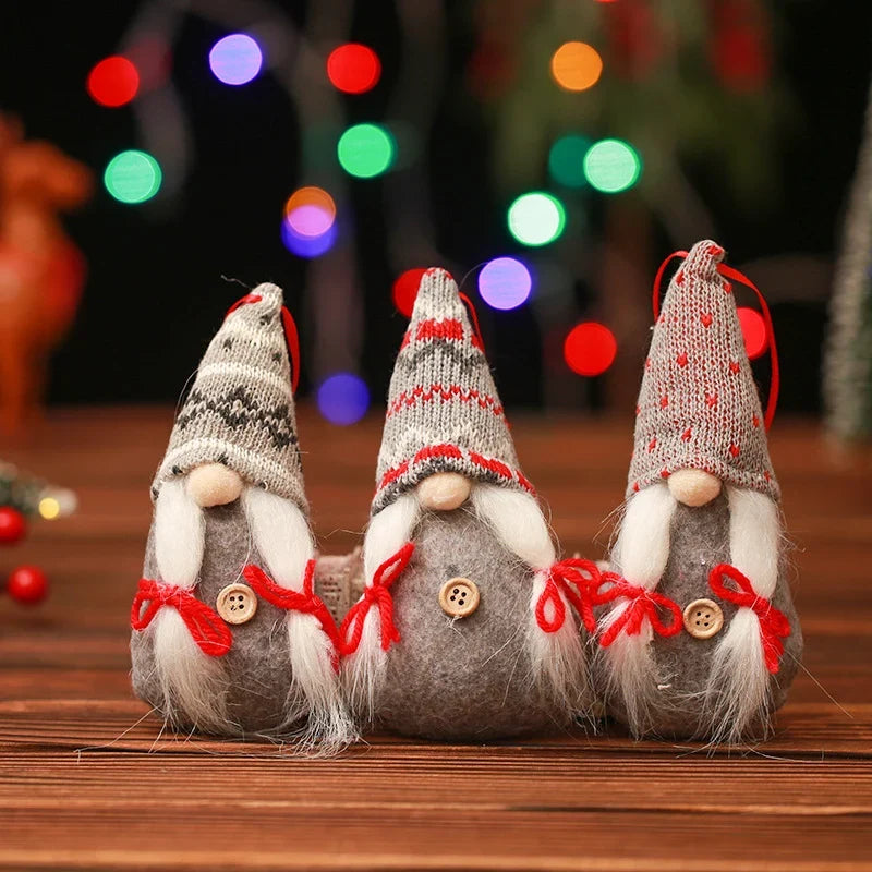 Decorative Christmas Figure Handcrafted Applique Tabletop
