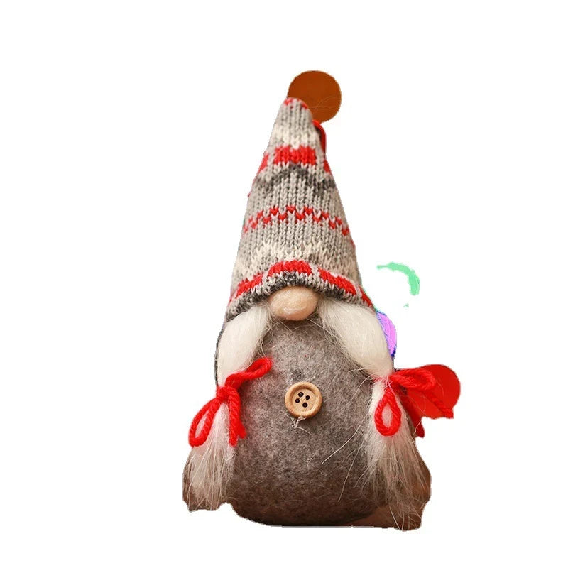 Decorative Christmas Figure Handcrafted Applique Tabletop
