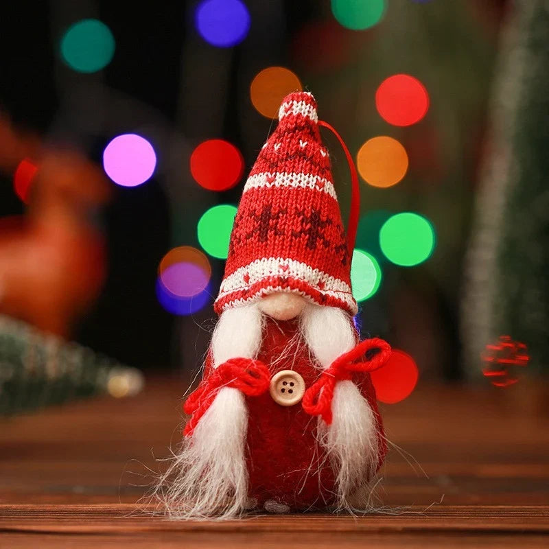 Decorative Christmas Figure Handcrafted Applique Tabletop