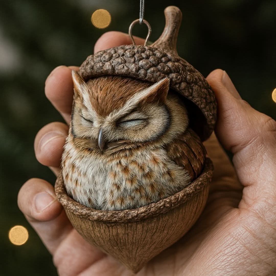 Decorative Figurine Sleeping Woodland Animal Indoor & Outdoor Decor