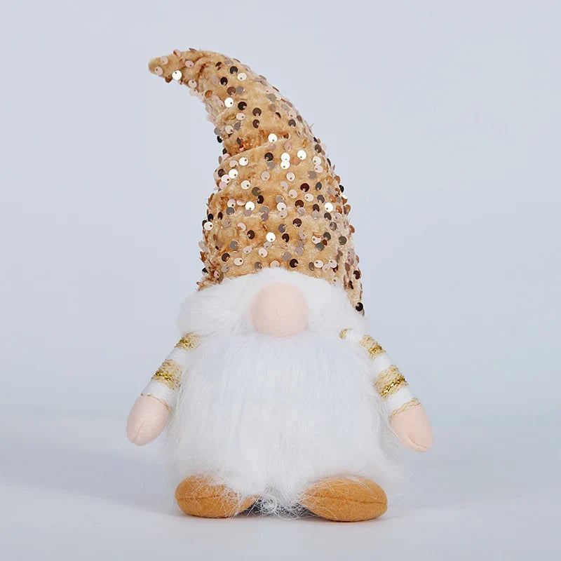 Decorative Gnome Handcrafted Glitter Hat & Fluffy Beard