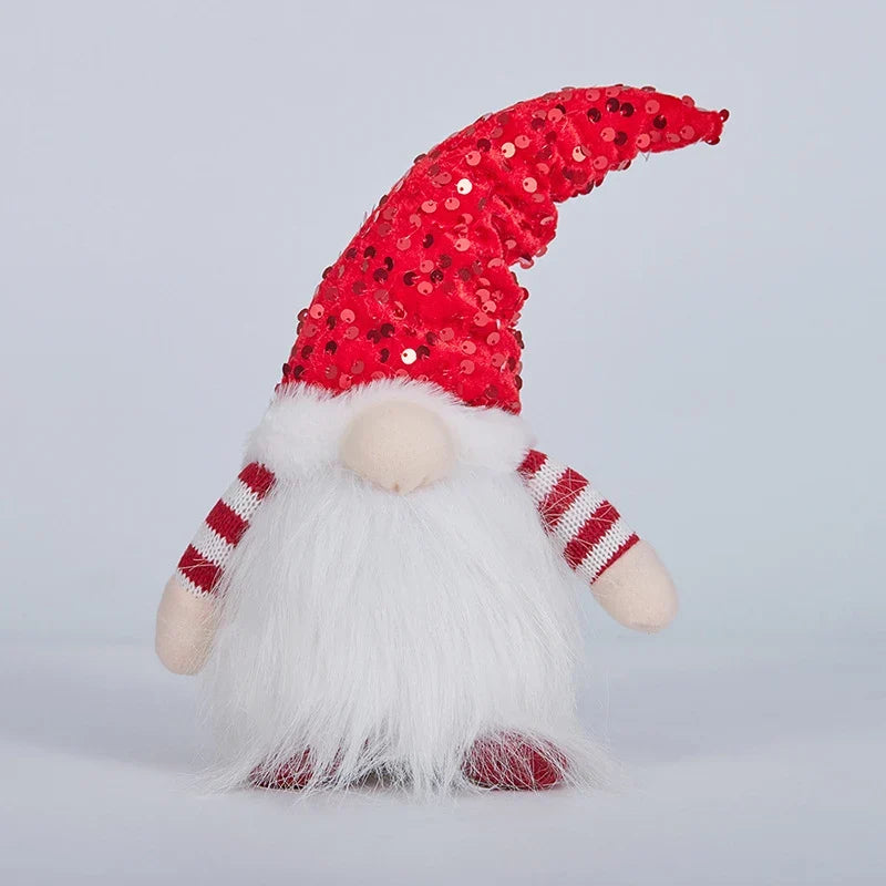 Decorative Gnome Handcrafted Glitter Hat & Fluffy Beard