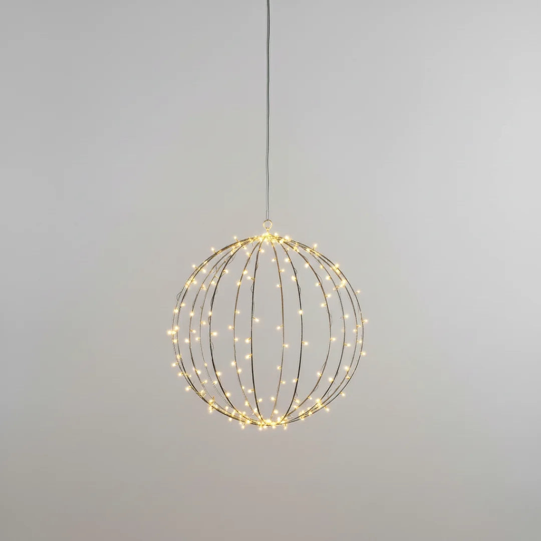 Decorative LED Sphere Battery-Powered Foldable Weather-Resistant