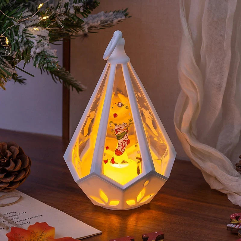 Decorative Lamp Lantern-Shaped Warm Glow Energy-Saving Bulb Compatible